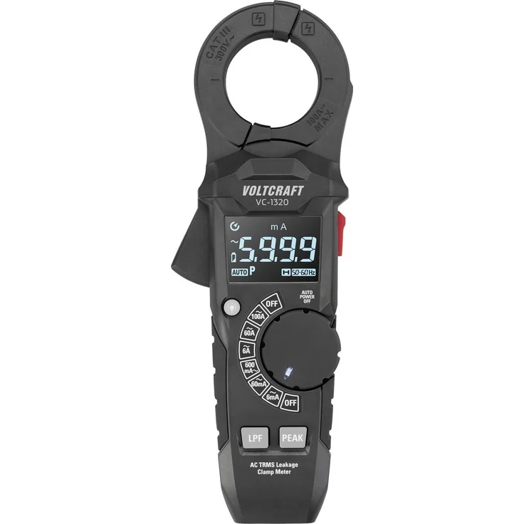 Voltcraft VC-1320, Multimeter mit Digitalanzeige (Counts: 6000) und Stromzange