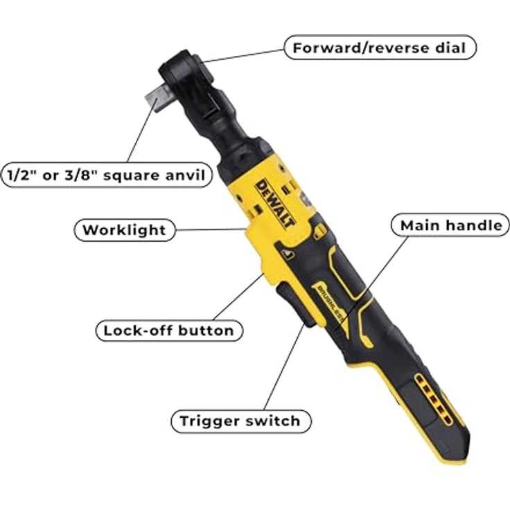 DeWalt Akku-Ratsche, 1-2, 18V , Ohne Akku und Ladegerät – Bild 3