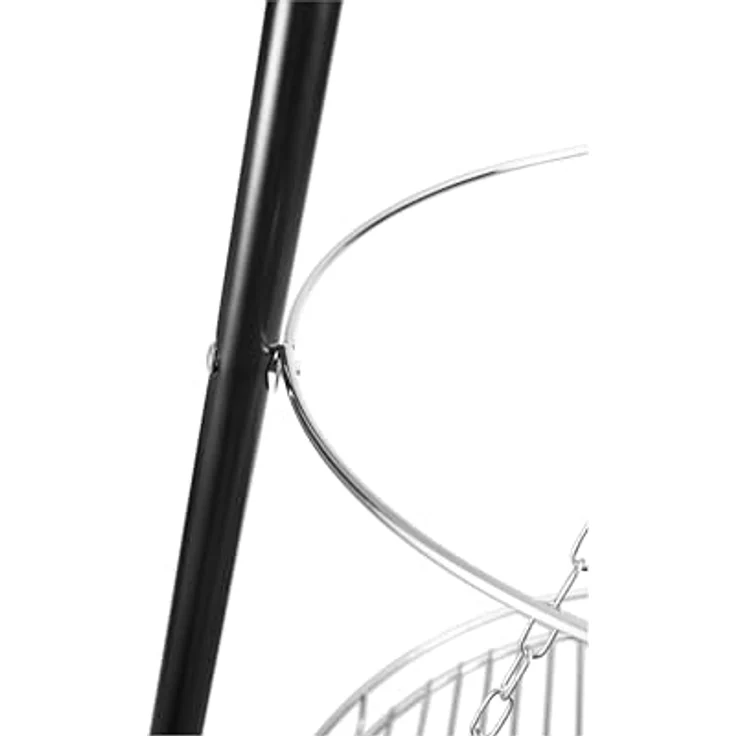 GLÜHZONE HKG 200, Schwenkgrill mit Feuerschale, höhenverstellbar, große Grillfläche Ø 50 cm, komplett Set, schwarz – Bild 5