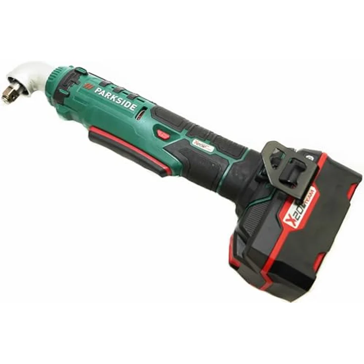 HEADNMORE® Bundle mit PARKSIDE® 20V 1/2 Zoll Akku Winkelschlagschrauber PAWS 20 A1 inkl. 2x4Ah Akku und HEADNMORE® Schlüsselanhänger, LED-Arbeitsleuchte, 76 Nm Drehmoment – Bild 2