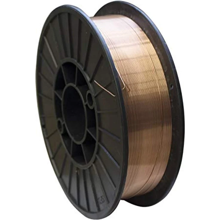 Güde SCHWEISSDRAHT 0.6MM/1KG, Kupferschweißdraht auf Kunststoffspule, 1kg, DIN 8559, blau – Bild 1