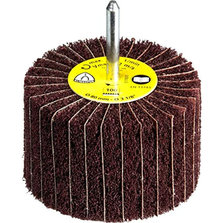 Klingspor 258951 NCS 600, Vliesstift mit Schaft für den Endschliff MARRON, 100X50X6, 240, 4 Stück – Bild 1