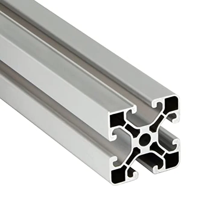 SCHMIDT systemprofile 2000mm Aluminium Profil 40x40mm Nut 8 Maßbandprofil eloxiert 4040 Alu Konstruktionsprofil Aluprofil 2m – Bild 2