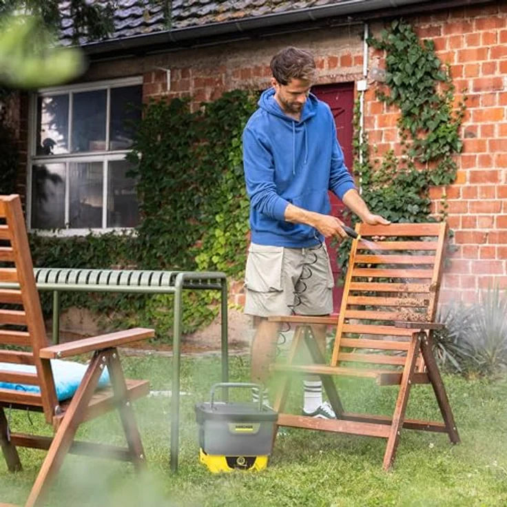 Kärcher Mobile Outdoor Cleaner OC 4, Hochdruckreiniger mit integriertem Lithium-Ionen-Akku und 8 Liter Wassertank – Bild 7