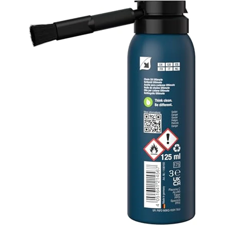 TUNAP SPORTS Kettenöl Ultimate - 125ml Spray mit Dosierpinsel | Fahrrad Langzeit-Schmierung für Ritzel, Schaltwerk und Kette – Bild 3