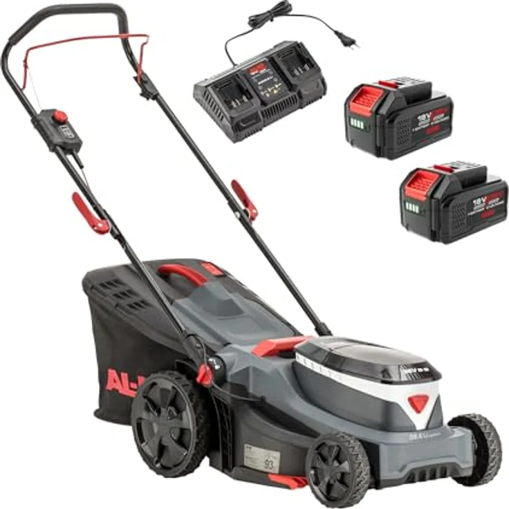 Al-Ko Akku-Rasenmäher 38.6 Li Comfort Set, 3-in-1 Funktion, 38 cm Schnittbreite, 40 l Fangsack, 2 x 4 Ah Akku und Doppel-Ladegerät – Bild 1