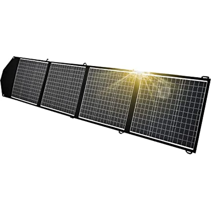 enjoy solar Helios 200W Faltbares Solarpanel, Monokristallin, 12V, hohe Schutzleistung für Unterwegs – Bild 1