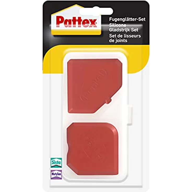 Pattex Fugenglätter Set, 2 Fugenspachtel zum professionellen Glätten dauerelastischer Fugen, inkl. Aufbewahrungsbox