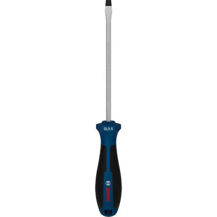 BOSCH Schraubendreher SL 1,0 x 5,5 x 125 mm, Chrom-Vanadium-Stahl für hohe Drehmomentbeständigkeit