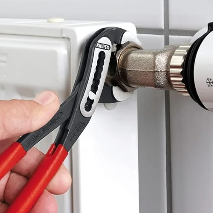 KNIPEX 88 03 250 Alligator Wasserpumpenzange mit rutschhemmendem Kunststoff überzogen verchromt 250 mm – Bild 4