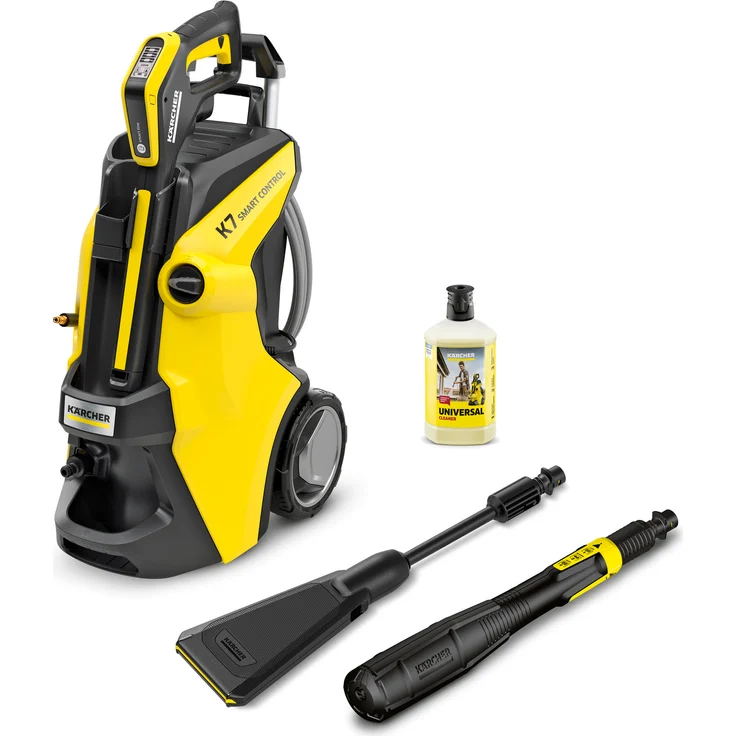 Kärcher Hochdruckreiniger K 7 Smart Control Flex eco!Booster, mit Boost Mode und PremiumFlex-Schlauch, inklusive 1 Liter Universalreiniger, blau