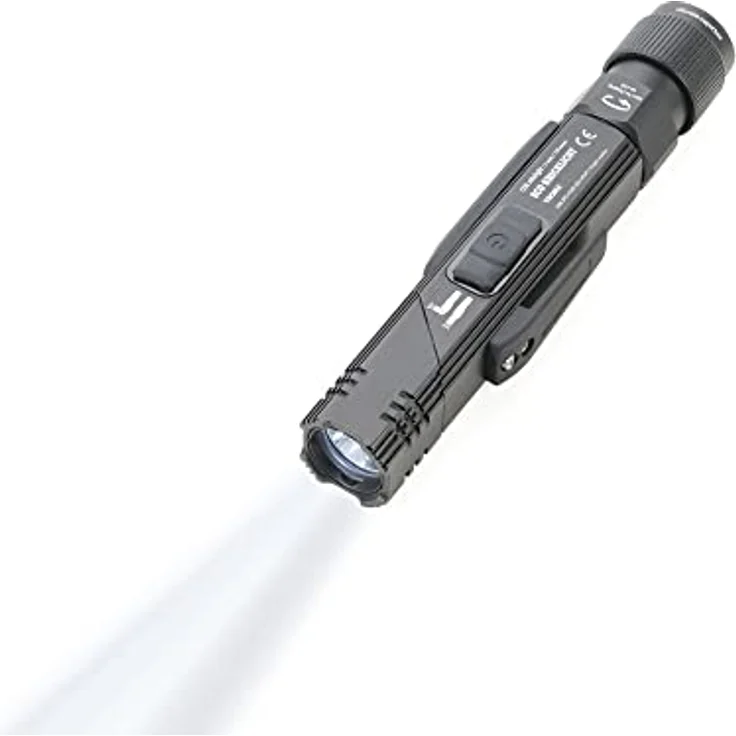 Troika ECO KNICKLICHT Taschenlampe, multifunktionale Knicklampe mit 150 lm, 5 Leuchtfunktionen, schwarz, wiederaufladbar, IPX4 spritzwassergeschützt – Bild 3