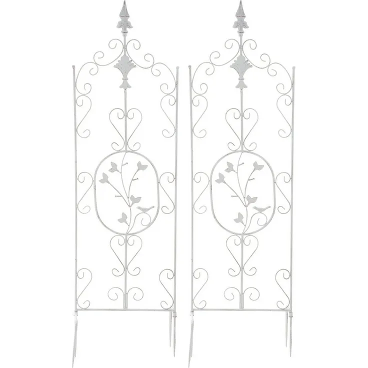 CLP Rankhilfe Burgus, 2 St., 2er Set, aus Eisen, antike Patina