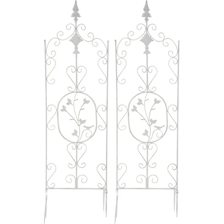 CLP Rankhilfe Burgus, 2 St., 2er Set, aus Eisen, antike Patina