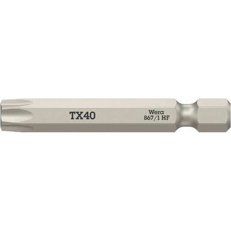 Televes Steinbohrer Wera Bit 867 TORX® HF 1/4 Zoll TX 40 L.50mm o.Farbleitsystem – Bild 1