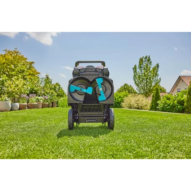 GARDENA Rasenmähermesser 04122-20, Ersatzmesser für Akku-Rasenmäher PowerMax Duo, Hochleistungsklingen aus gehärtetem Stahl – Bild 2