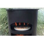 A. Weyck Tools Erweiterung für Multifunktionstonne - Pizza-Funktion #121, hitzebeständig pulverbeschichtet RAL 9005