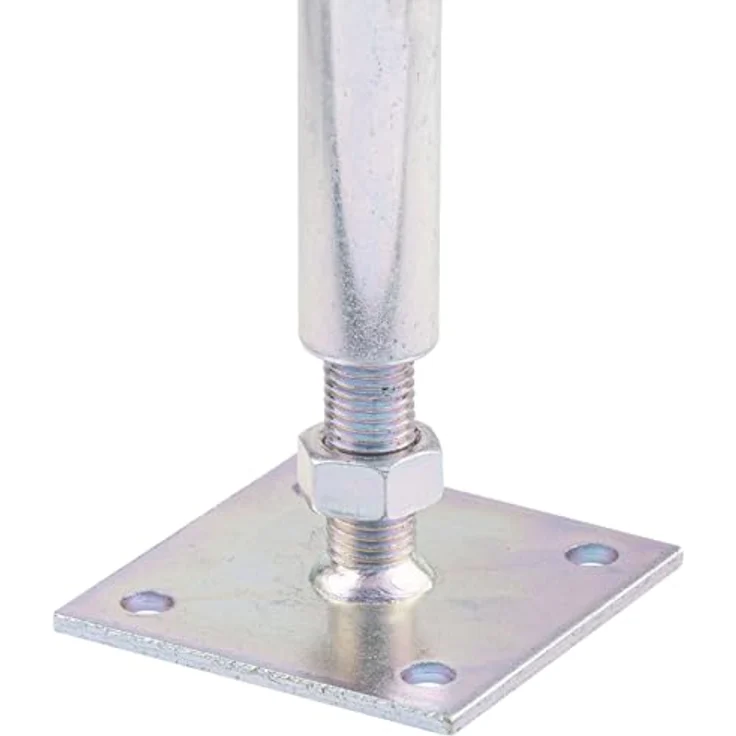 Alberts U-Pfostenträger | höhen- und breitenverstellbar und zum Aufschrauben | galvanisch gelb verzinkt | Breite 71 - 161 mm | Höhe 150 - 190 mm 
(218058) – Bild 6