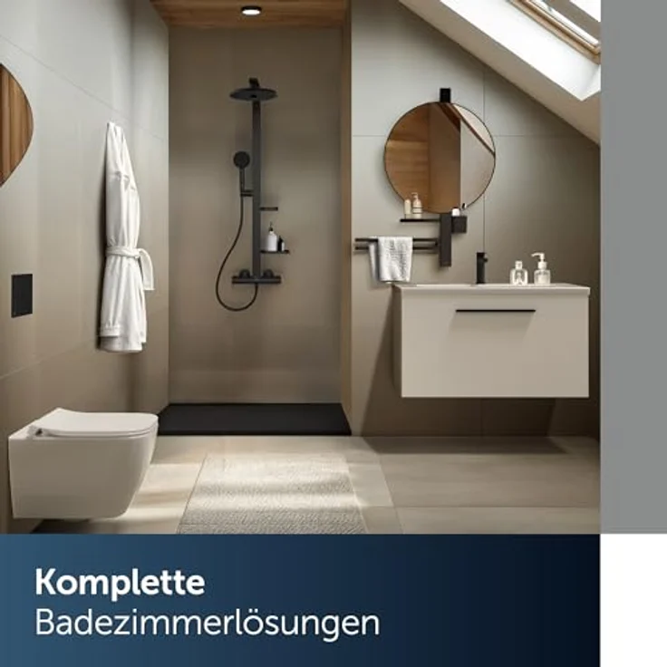 Ideal Standard Alu+ Duschsystem BD583XG mit Ceratherm Alu+ Brausethermostat, in Aluminium – Bild 10