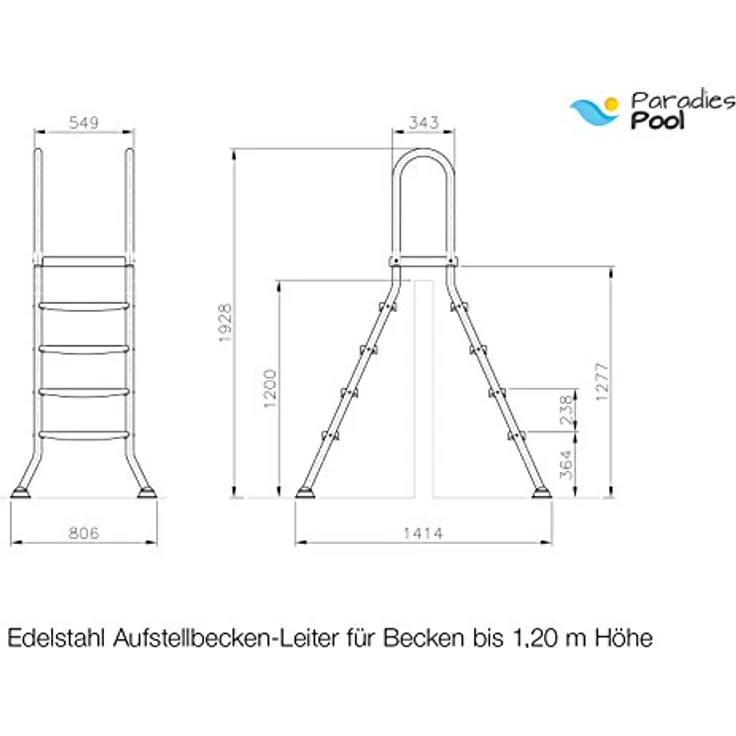 MyPool Pool-Leiter, , geeignet für: Aufstellpools – Bild 2