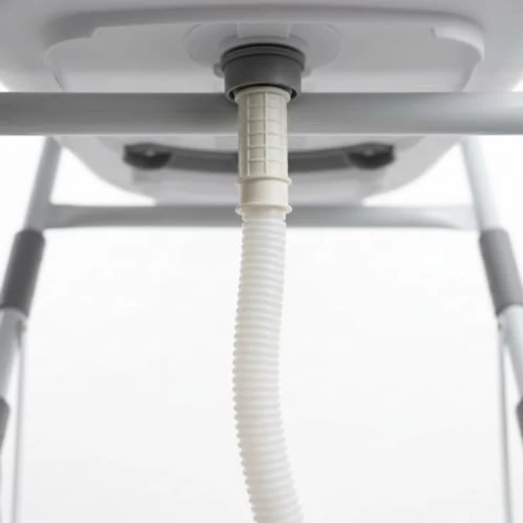 relaxdays Faltbare Babybadewanne mit Gestell, ergonomisch und platzsparend, Grau/Weiße – Bild 7