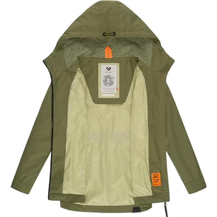 Ragwear Zuzka, Damen Übergangsjacke, leicht tailliert, wasserdicht, grün, Größe S – Bild 5
