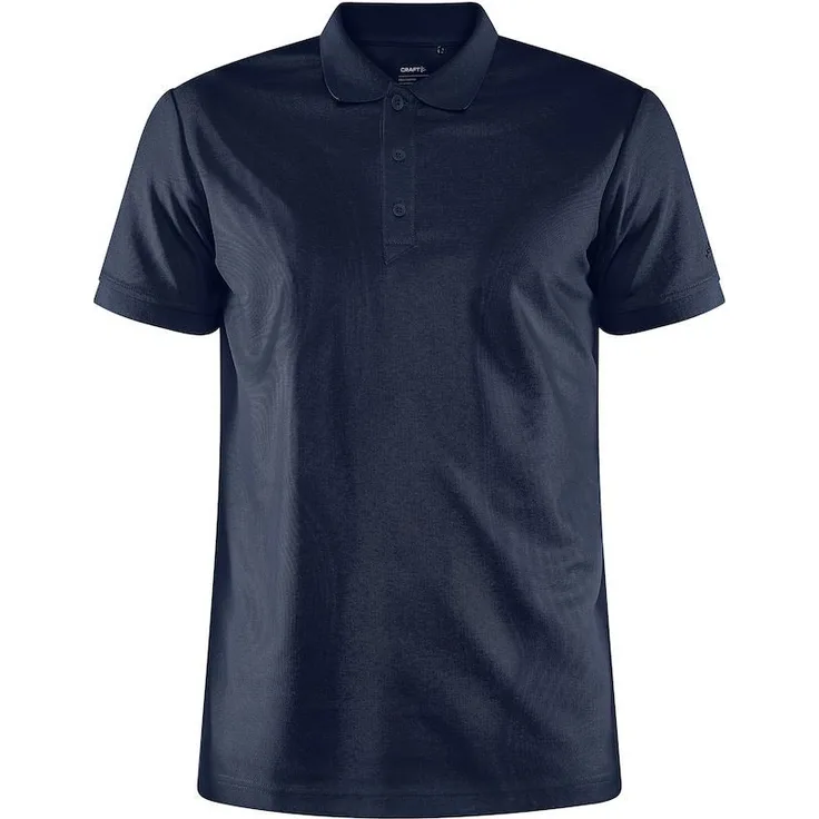Craft Poloshirt Core Unify Polo Shirt, Recyclingpolyester mit hervorragendem Feuchtigkeitstransport, bequeme Passform, blau