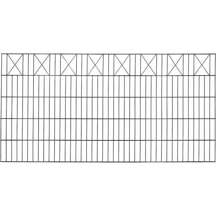 JUNGELMAR Comfort-DSM Dekor X 2000X1000 mm, anthrazit, stabile Doppelstabmatte mit ansprechendem Design