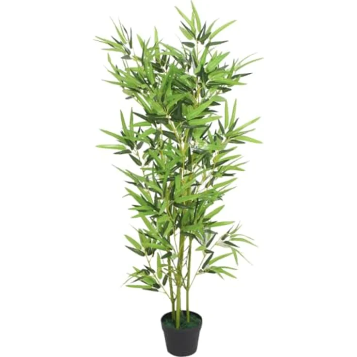 vidaXL Künstliche Bambuspflanze mit Topf 120 cm Grün – Bild 2