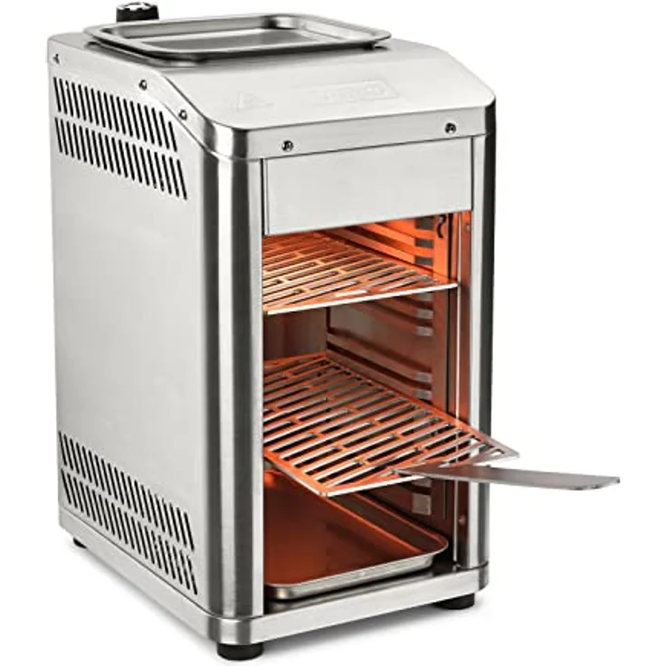 TAINO Design Oberhitzegrill Gas Steakgrill 800 Grad Hochleistungsgrill Edelstahl Silber – Bild 5