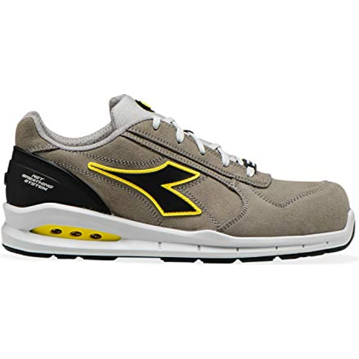 Diadora Utility RUN NET AIRBOX S3, Arbeitsschuhe aus Kalbswildleder, beige, Gr. 42 – Bild 3