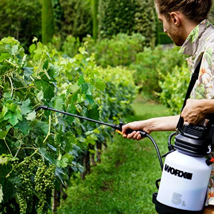 WORX WG829E.9 Akku-Drucksprühgerät 20V – geeignet für Bewässern und Versprühen von Herbiziden, Insektiziden & Fungiziden – verstellbare Düse - mobiles & kompaktes Design - ohne Akku & Ladegerät – Bild 2
