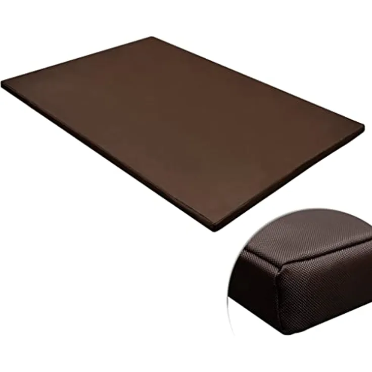 vidaXL Hundematratze, Braun, 100 x 70 cm, PU-beschichteter Oxford, Schaumstofffüllung