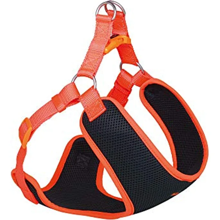 Nobby Geschirr Black Mesh Reflect, orange L: 28-33 cm + 32 cm, B: 10 mm, 1 Stück