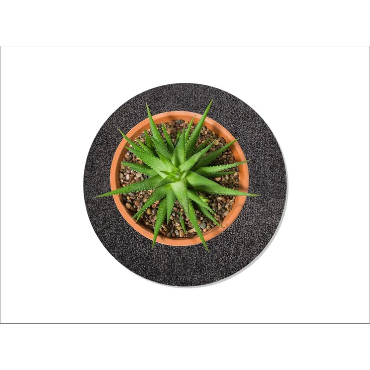 Keilbach Designprodukte Blumentopfuntersetzer flora-m Ø 34 cm, wasserdichter PVC-Rücken, 7 attraktive Farben