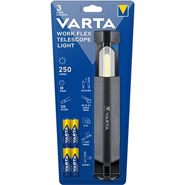 Varta Arbeitslampe Work Flex Light Vielseitige 2in1 Leuchte, 18646101421 – Bild 2