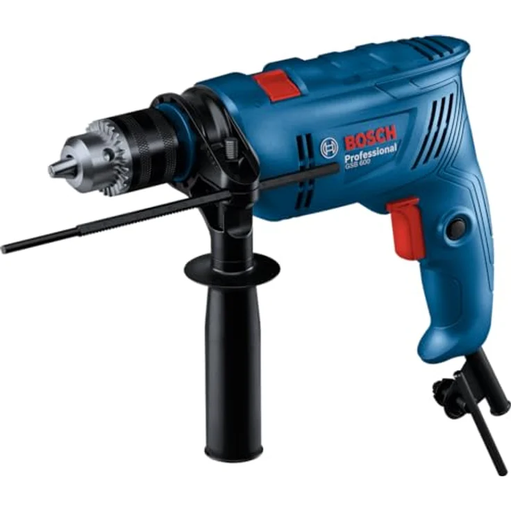 Bosch Professional kabelgebundene Schlagbohrmaschine GSB 600 (600-W-Motor, Bohren bis 13 mm in Beton, Kohlebürste) – Bild 1
