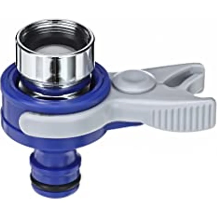TATAY Hahnverbinder für Indoor-wasserhähne Top Line, Außengewinde 24mm, Innengewinde 22mm, Universalstecker, Sonnenschutz, Einfache Installation, Blau. 0002301 – Bild 5