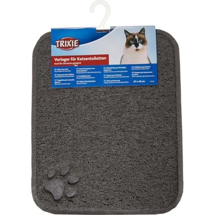 Trixie Vorleger für Katzentoiletten rechteckig anthrazit 37 × 45 cm – Bild 3