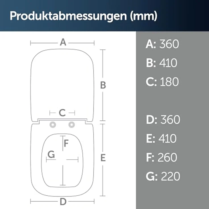 Ideal Standard WC-Sitz i.life S Wrapover, Duroplast in Weiß mit Schnellverschluss und Edelstahlscharniere – Bild 7
