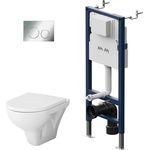AM.PM Tiefspül-WC Wand WC Hit Hänge WC Spülrandloses Toilette aus Keramik Tiefspüler, wandhängend, Abgang waagerecht, inkl. WC-Sitz mit Softclose, Flash Clean - Weiß - Preisvergleich