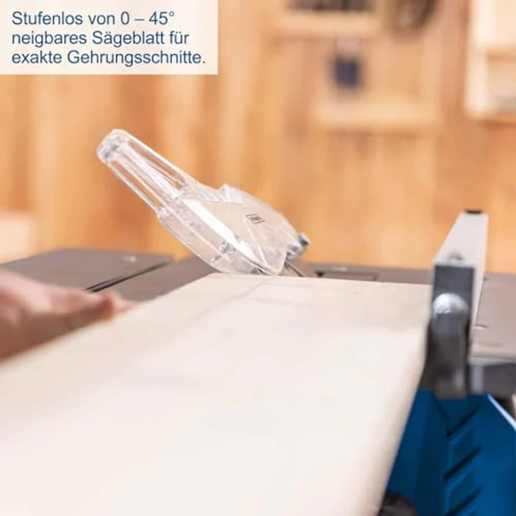 Scheppach HS210 Tischkreissäge, 70 mm Schnitthöhe, 1500W, Tischgröße 500 x 445 mm, Ø210 mm Sägeblatt, inkl. Querschneidlehre & Längsanschlag – Bild 8