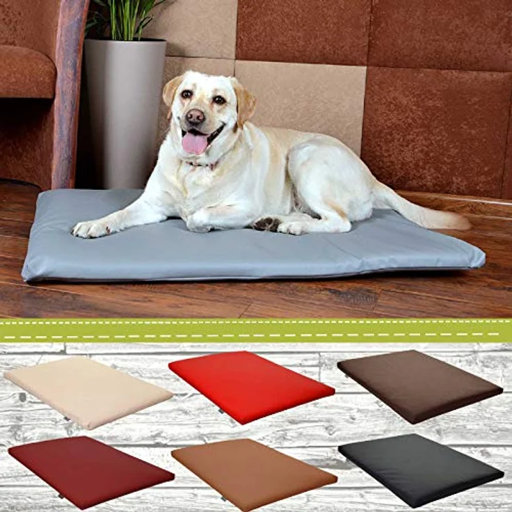 FORTISLINE Hundematte Hundebett Capri (M - 80cm x 60cm, Schwarz) – Bild 2