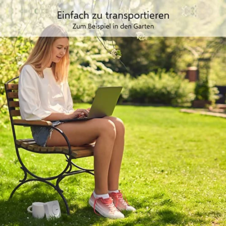 ELRO DB3000 Funk Türklingel Set 2X Tragbare Empfänger mit Batterie-Wasserdicht, 300m Reichweite, 64 Melodien-Weiß – Bild 5