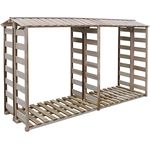 vidaXL Brennholz-Lagerschuppen Kaminholzregal Brennholz-Unterstand Brennholzregal Kaminholz-Unterstand 300x90x176 Kiefernholz Imprägniert