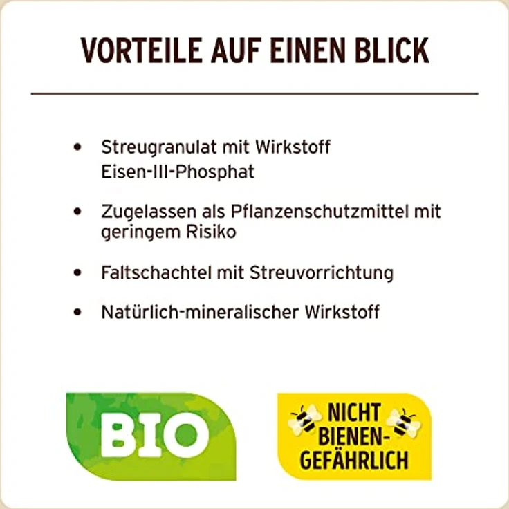 Substral Naturen Schneckenkorn Limex Bio, natürliches, regenfestes Ködergranulat zur Schneckenbekämpfung, für 400 m² - 1,2 kg, Hund – Bild 5