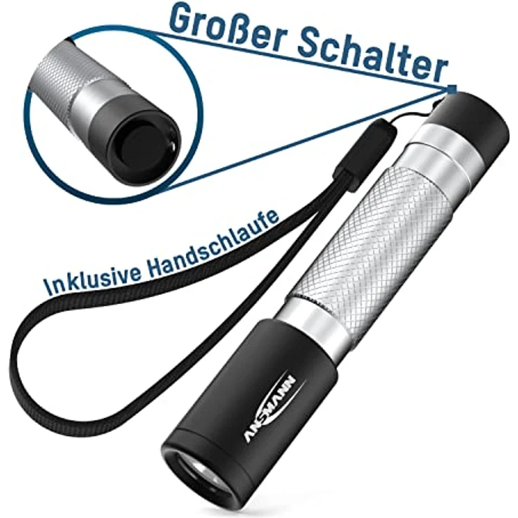 ANSMANN DAILY USE LED Taschenlampe 50B inkl. AAA Batterie – LED Taschenlampe – Bild 5