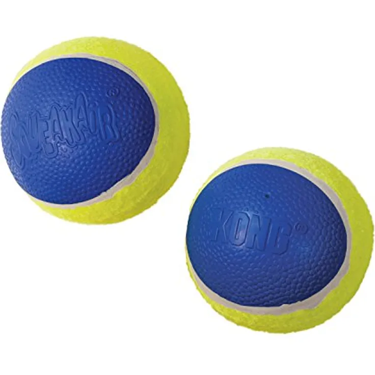 KONG – Squeakair Ultra Balls – Premium-Hundespielzeug, Quietschende Tennisbälle, Zahnschonend – Für Mittelgroße Hunde (3er-Pack)