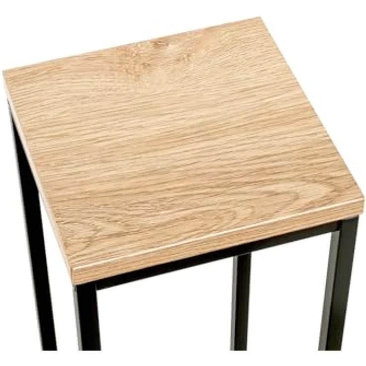HAKU Blumenständer Schwarz-Eiche, modernes Design aus Stahlrohr, robuste Verarbeitung, vielseitiges Wohnaccessoire – Bild 6
