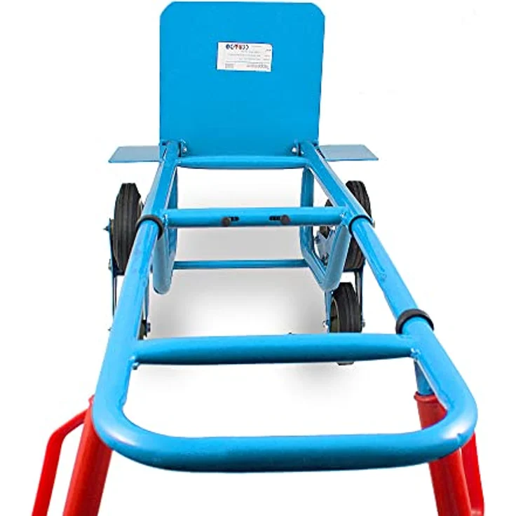 Bituxx Treppensackkarre Ausziehbar, bis 200 kg Traglast, mit einstellbarem Haltegriff, blau – Bild 7